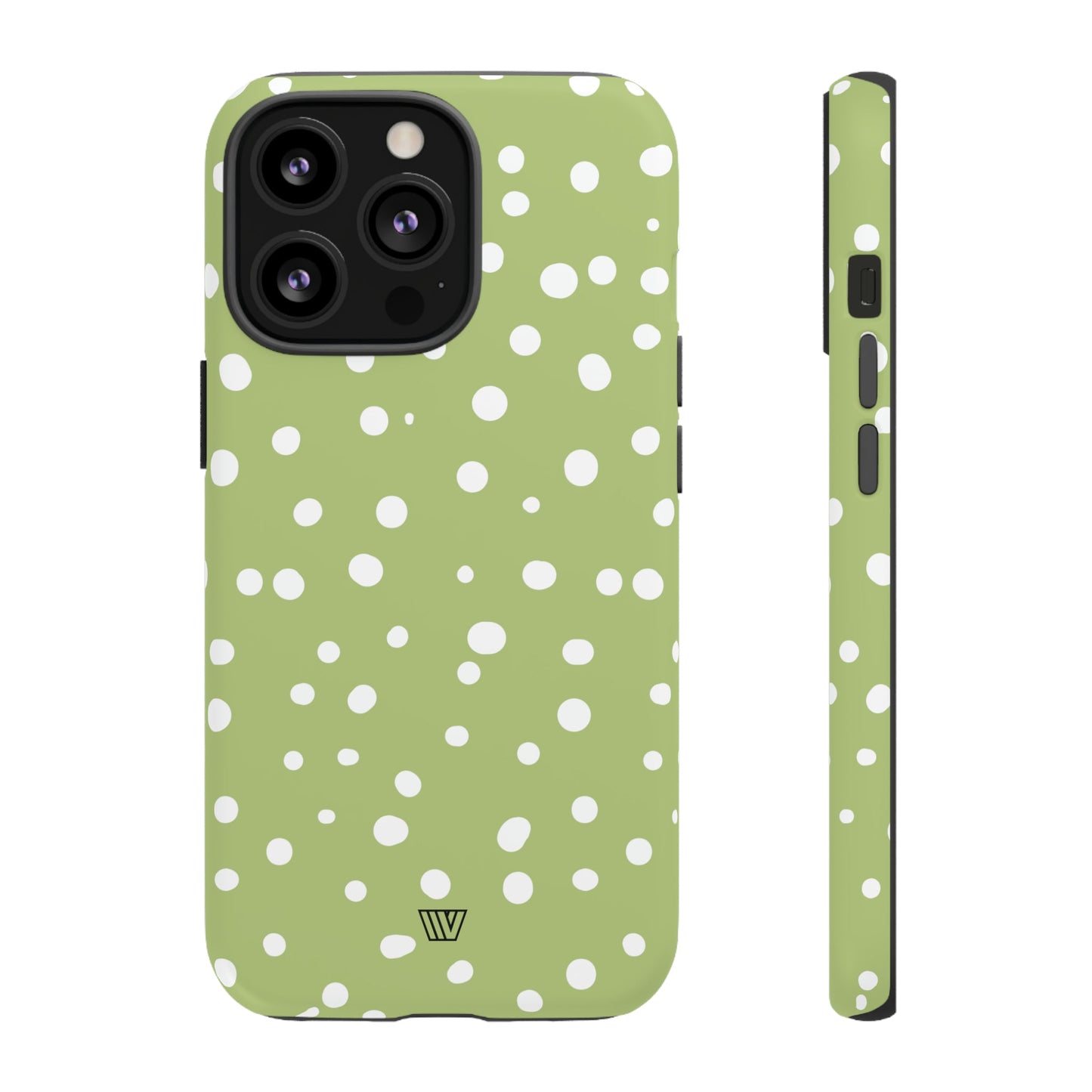 PALE OLIVE DOTS | Tough Phone Case