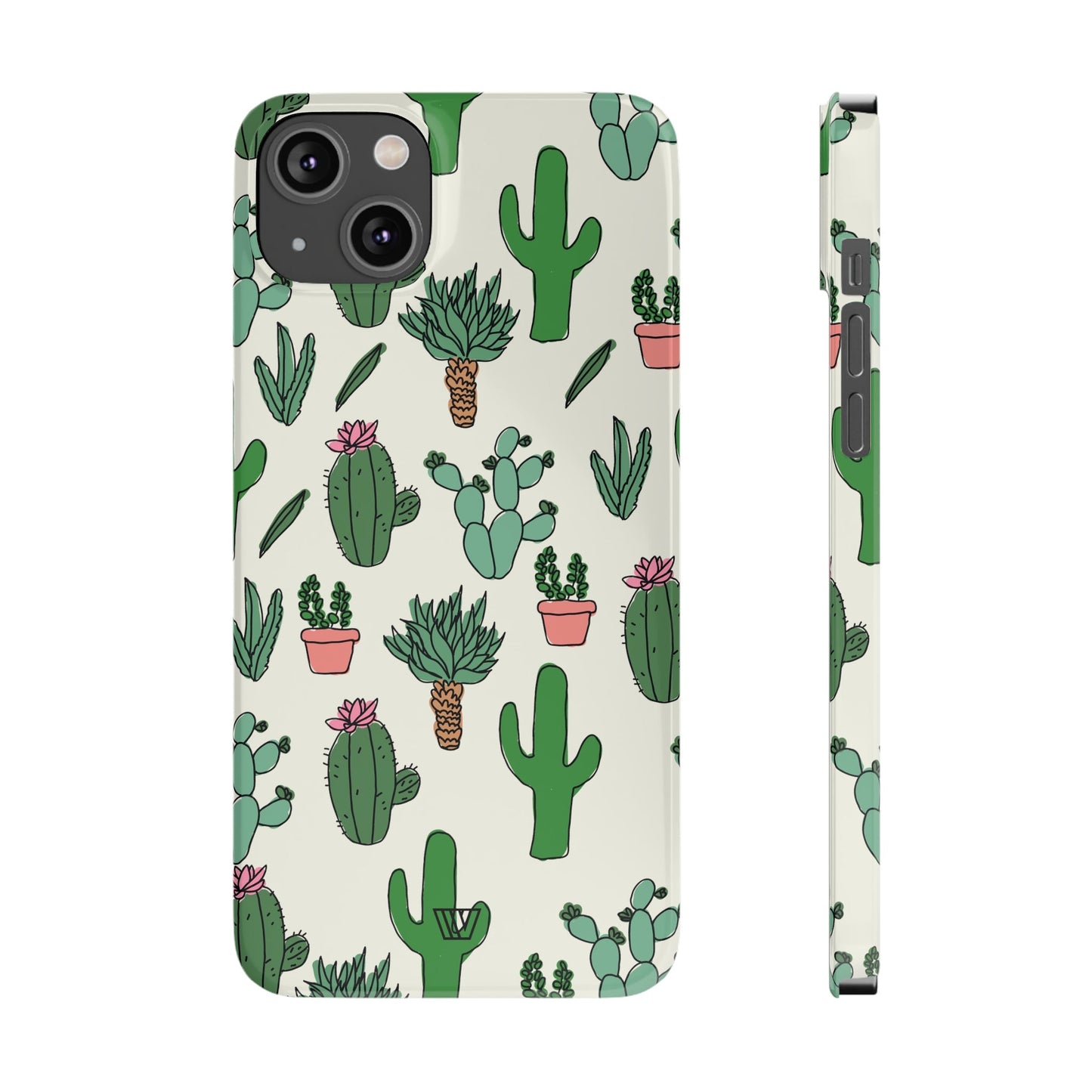 CACTUS DOODLES | Slim iPhone Case