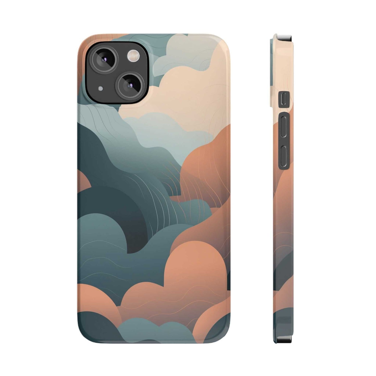 ABSTRACT FLUFFY CLOUDS | Slim iPhone Case