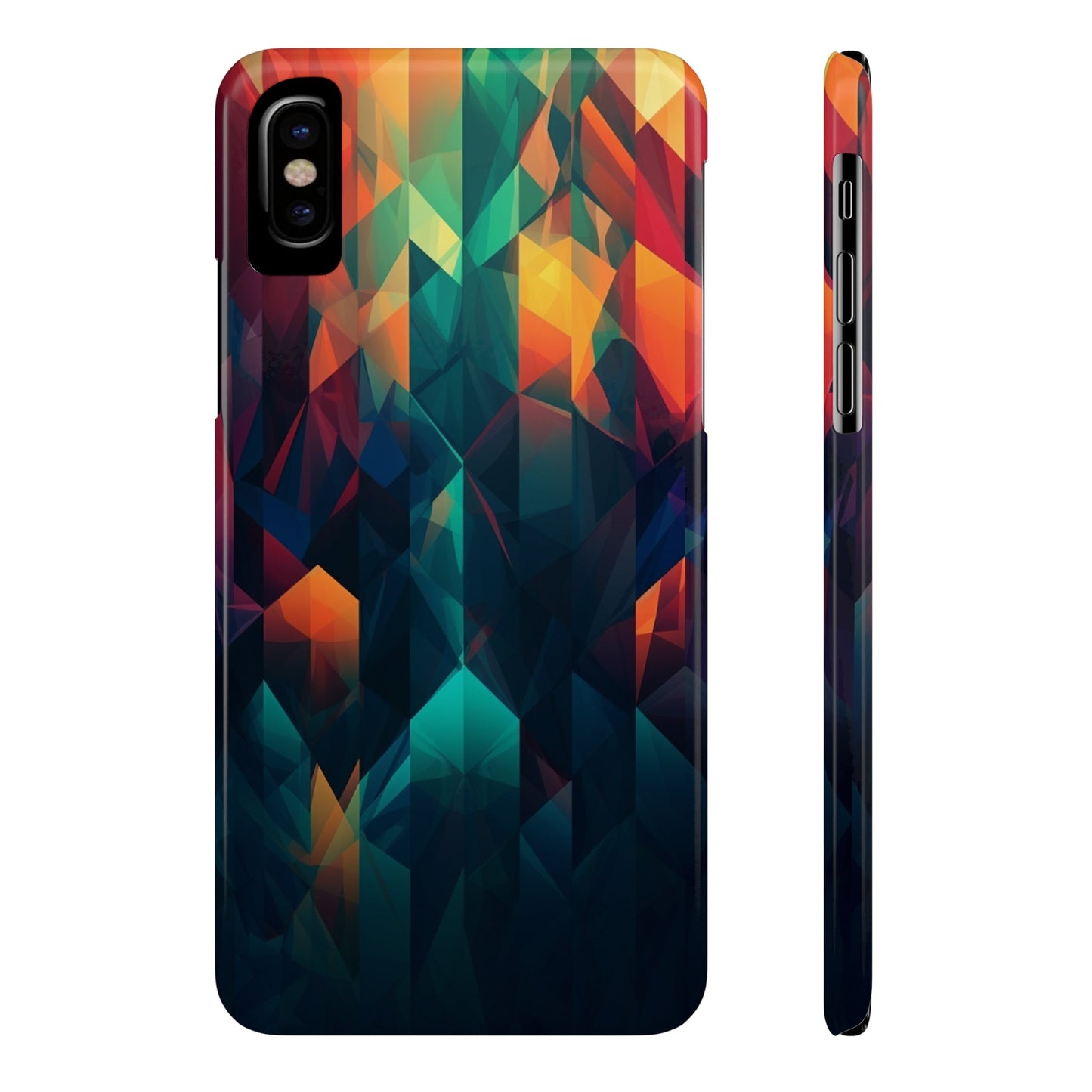 COLORFUL ABSTRACT GEOMETRY | Slim iPhone Case