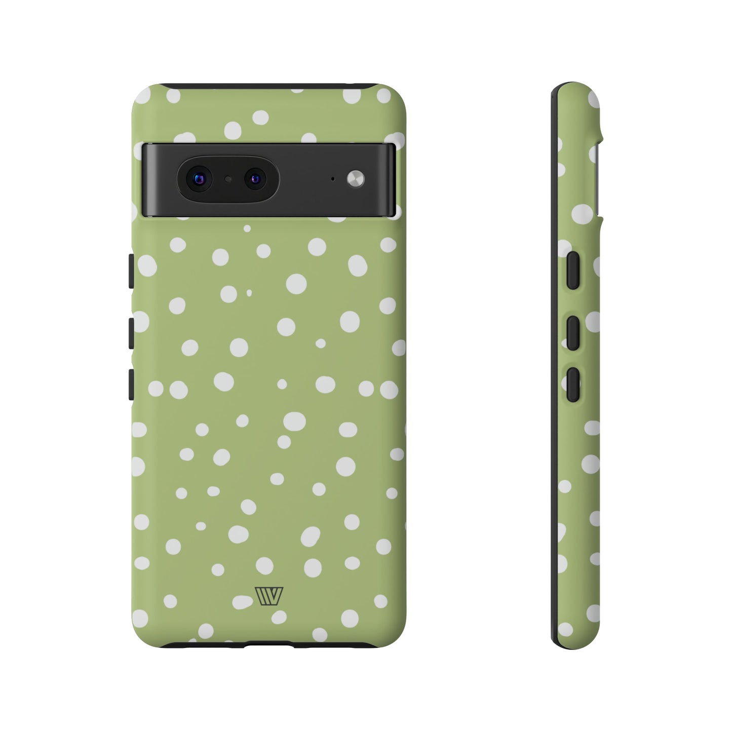 PALE OLIVE DOTS | Tough Phone Case