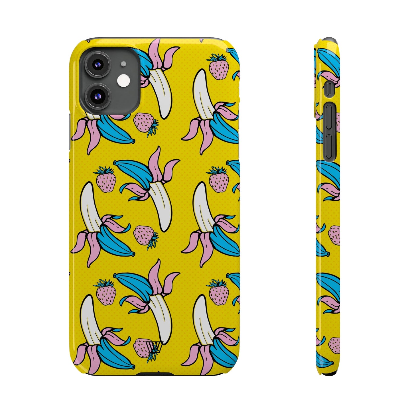 STRAWBERRY BANANA POP ART | Slim iPhone Case