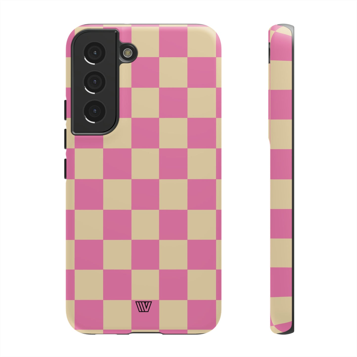 PINK TAN CHECKERBOARD | Tough Phone Case