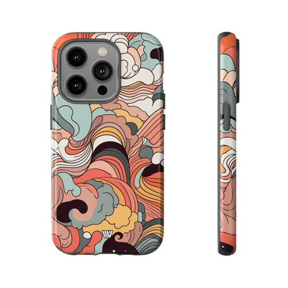 ABSTRACT DOODLE CLOUDS | Tough Phone Case