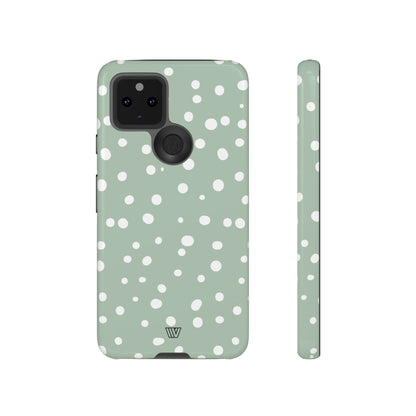 PASTEL GREEN DOTS | Tough Phone Case