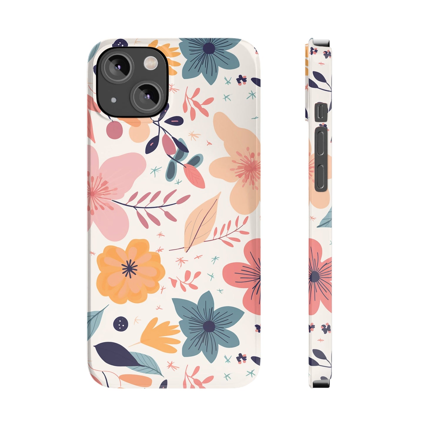 CUTE SUMMER FLOWER PATTERN | Slim iPhone Case