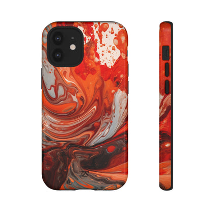 WHITE FIRE PAINT SWIRL | Tough Phone Case