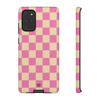 PINK TAN CHECKERBOARD | Tough Phone Case