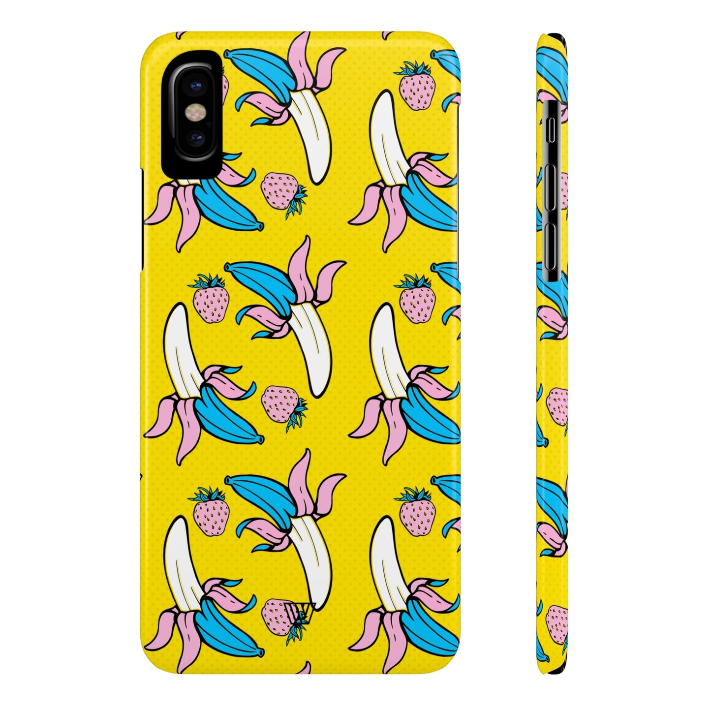 STRAWBERRY BANANA POP ART | Slim iPhone Case