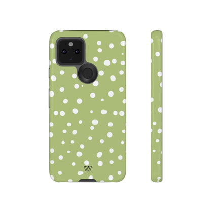 PALE OLIVE DOTS | Tough Phone Case