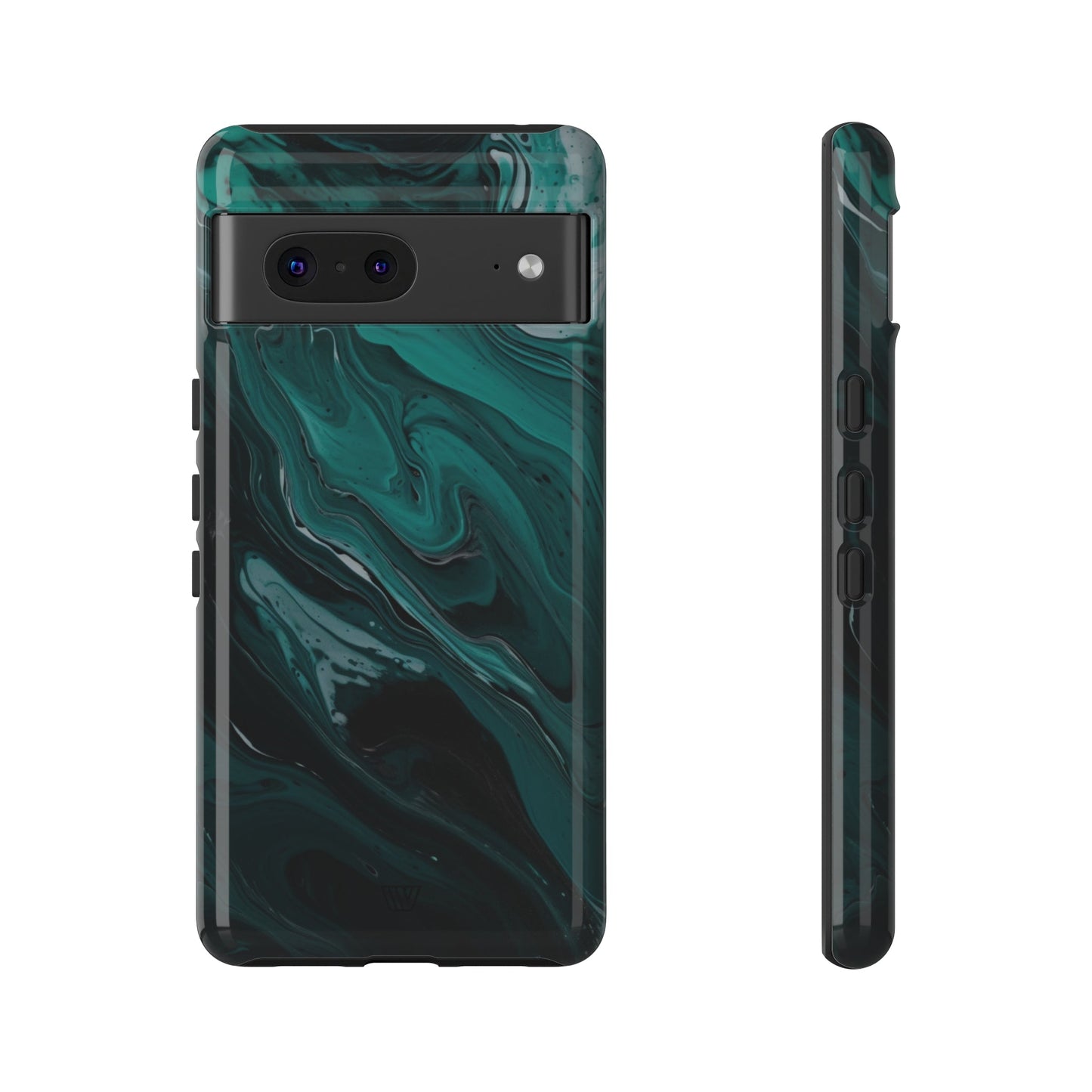 TEAL PAINT SWIRL | Tough Phone Case