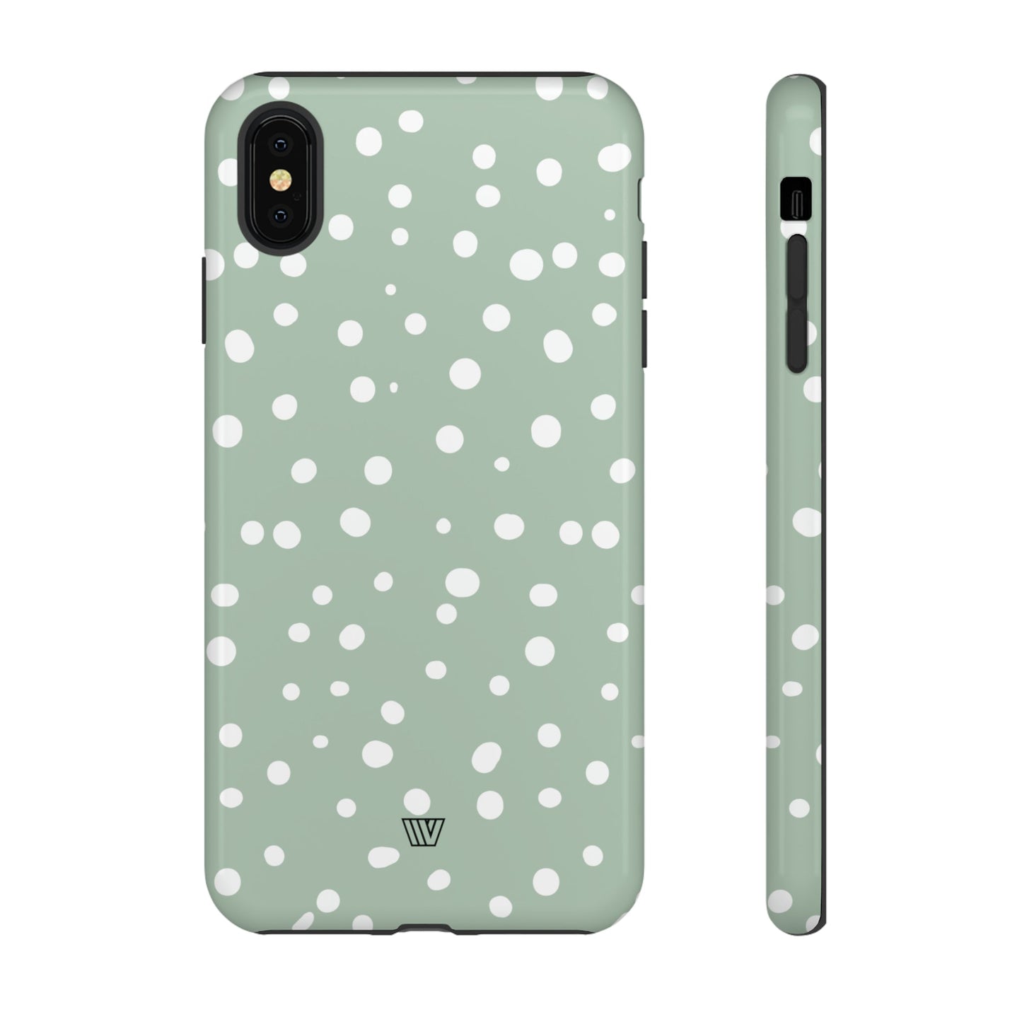 PASTEL GREEN DOTS | Tough Phone Case