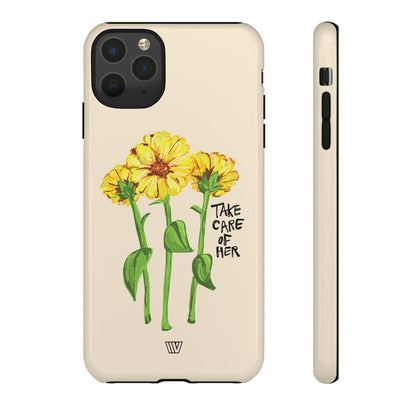 TAKE CARE OF HER | TROVVVE X EARTH FORMATIONS Tough Phone Case