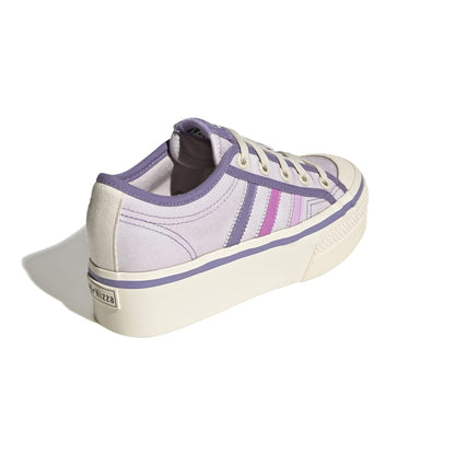 ADIDAS GY7051 NIZZA PLATFORM JR'S (Medium) Pink/Lilac/White Textile Lifestyle Shoes