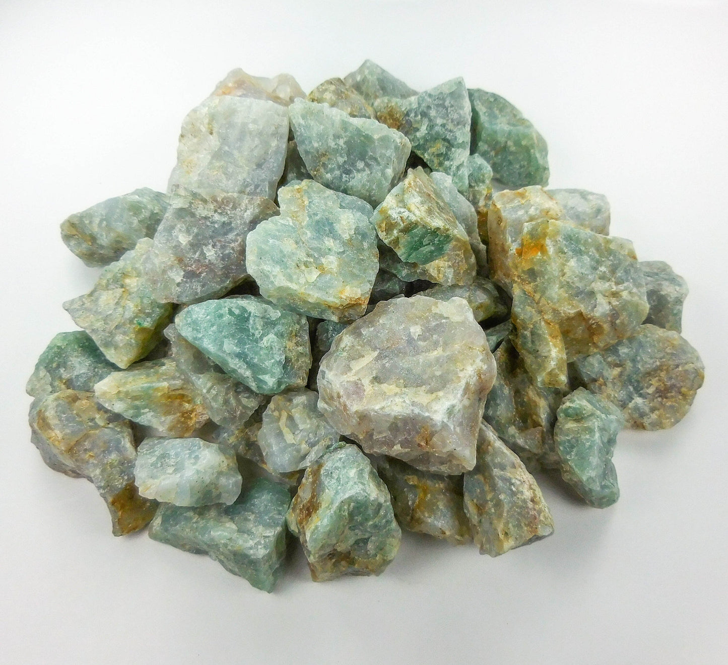 Sky Blue Quartz Crystal Rough (1 Kilo)( 2.2 LBs) Bulk Wholesale Lot Raw Gemstones