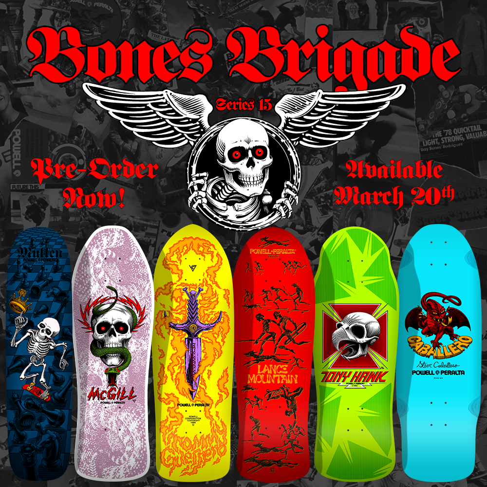 Powell Peralta Bones Brigade Series 15 Lt. Blue Caballero Deck (Preorder for 3/20)