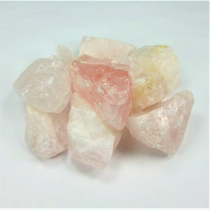 Rough Rose Quartz Crystal (1/2 lb) 8 oz Bulk Wholesale Lot Half Pound Stones Raw Gemstones Natural Crystals