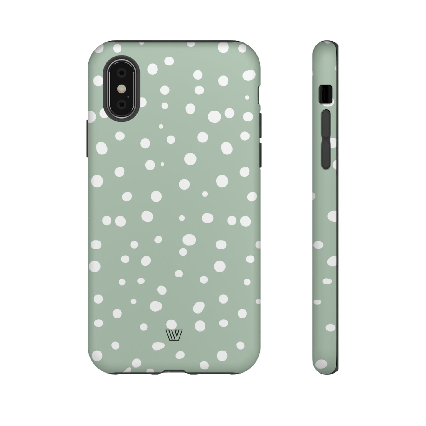 PASTEL GREEN DOTS | Tough Phone Case