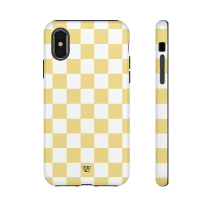 BANANA YELLOW CHECKERBOARD | Tough Phone Case