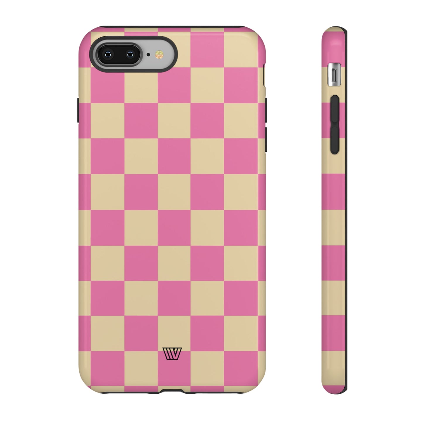 PINK TAN CHECKERBOARD | Tough Phone Case