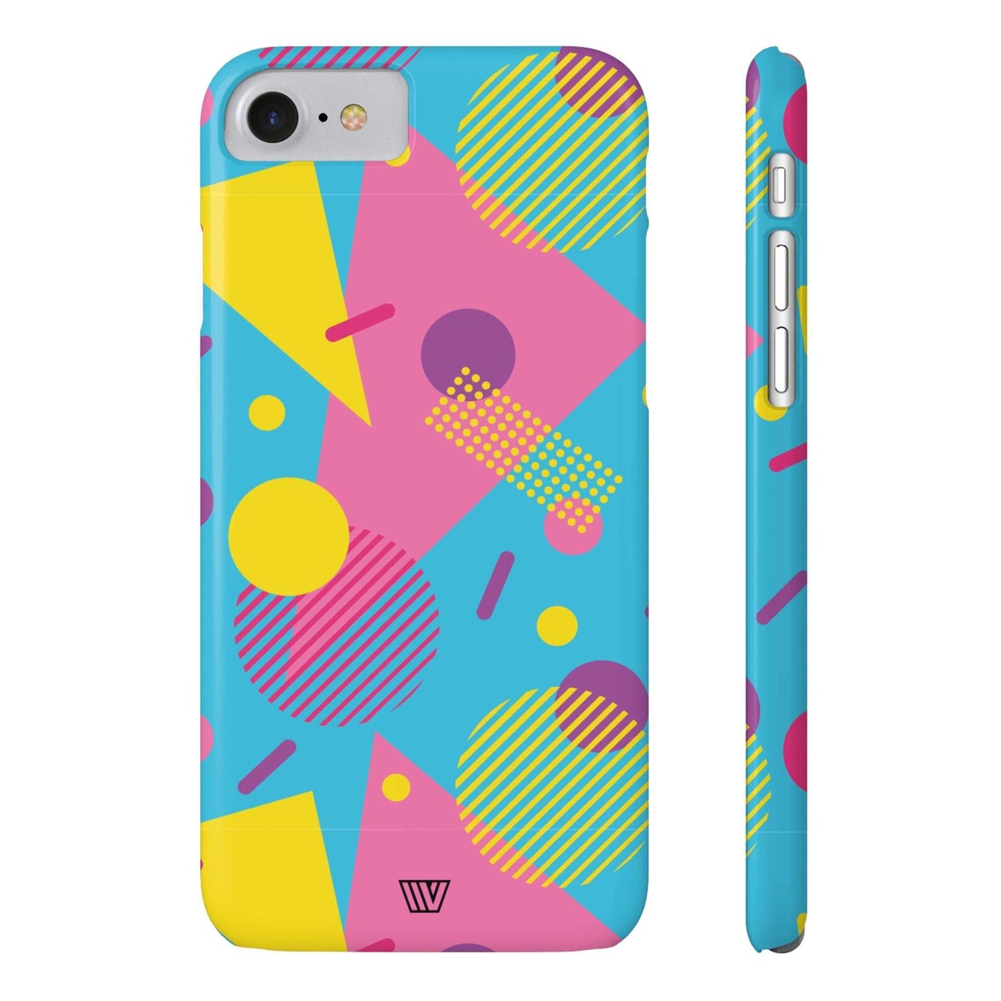 80s / 90s RETO PATTERN LIGHT BLUE | Slim iPhone Case