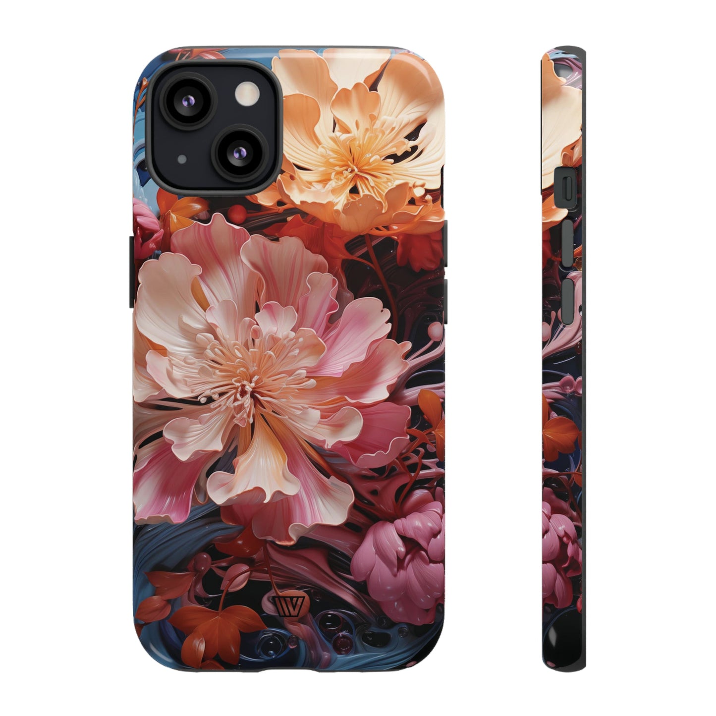 PAINT SWIRL FLOWERS | Tough Phone Case