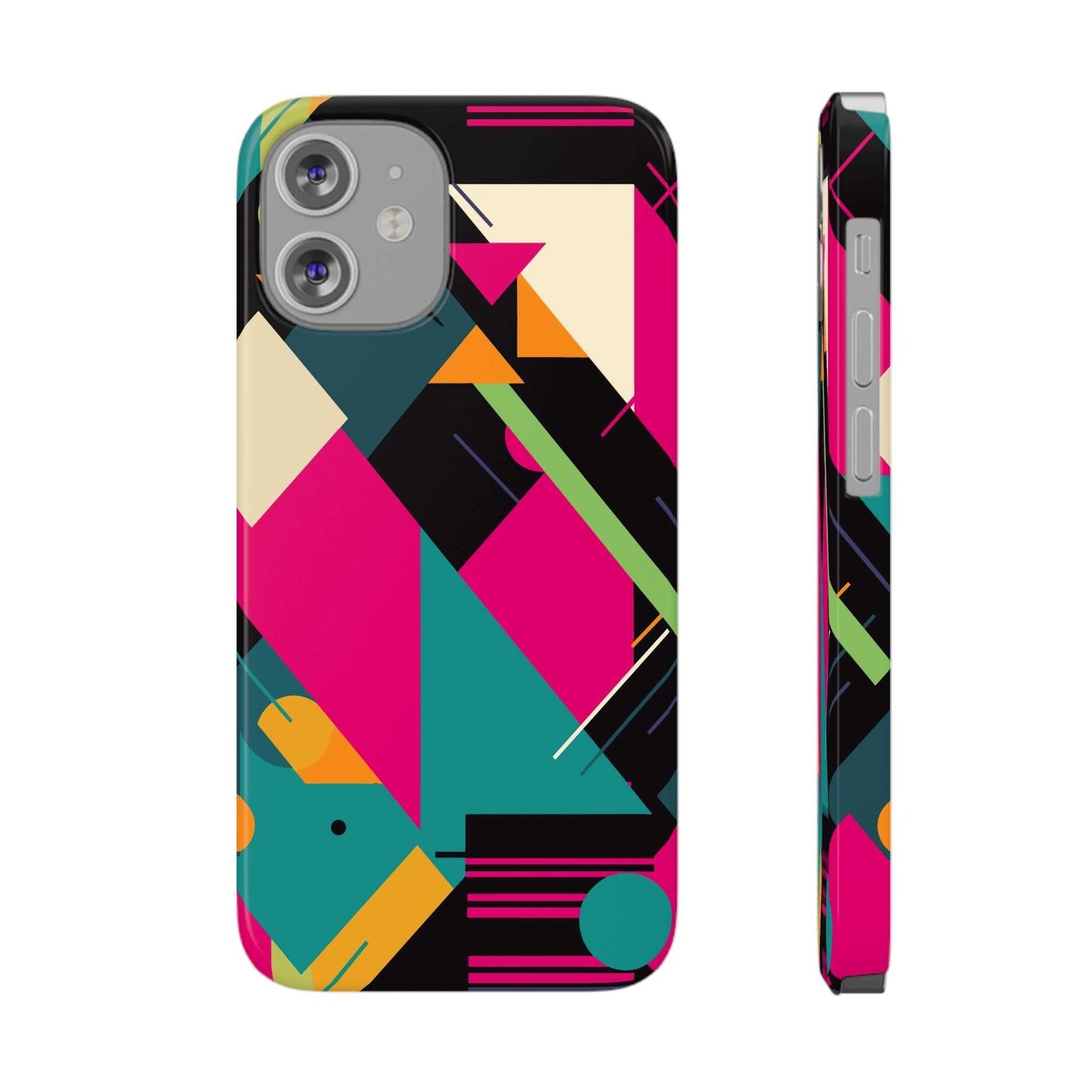 80s / 90s RETRO GEOMETRIC PATTERN | Slim iPhone Case