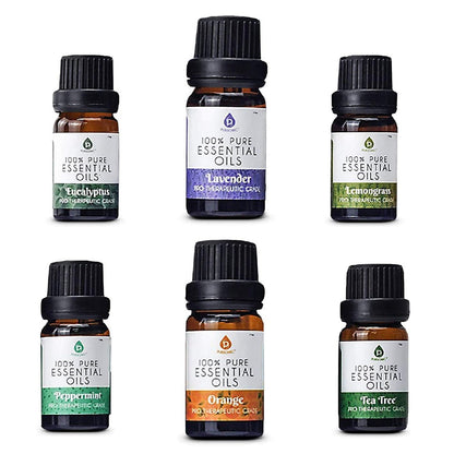 6 Pack of 100% Pure Essential Aromatherapy Oils