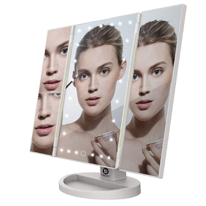 Tri-Fold Vanity Makeup Mirror