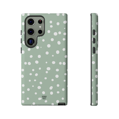 PASTEL GREEN DOTS | Tough Phone Case