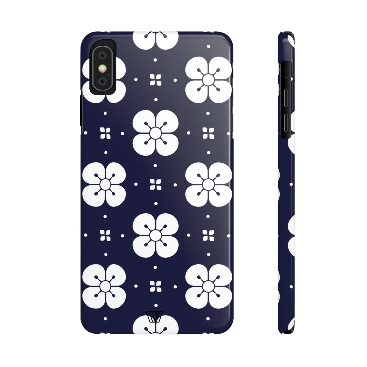 GEOMETRIC FLOWER BLUE | Slim iPhone Case