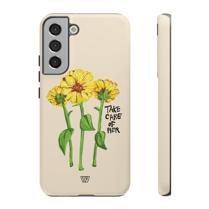 TAKE CARE OF HER | TROVVVE X EARTH FORMATIONS Tough Phone Case