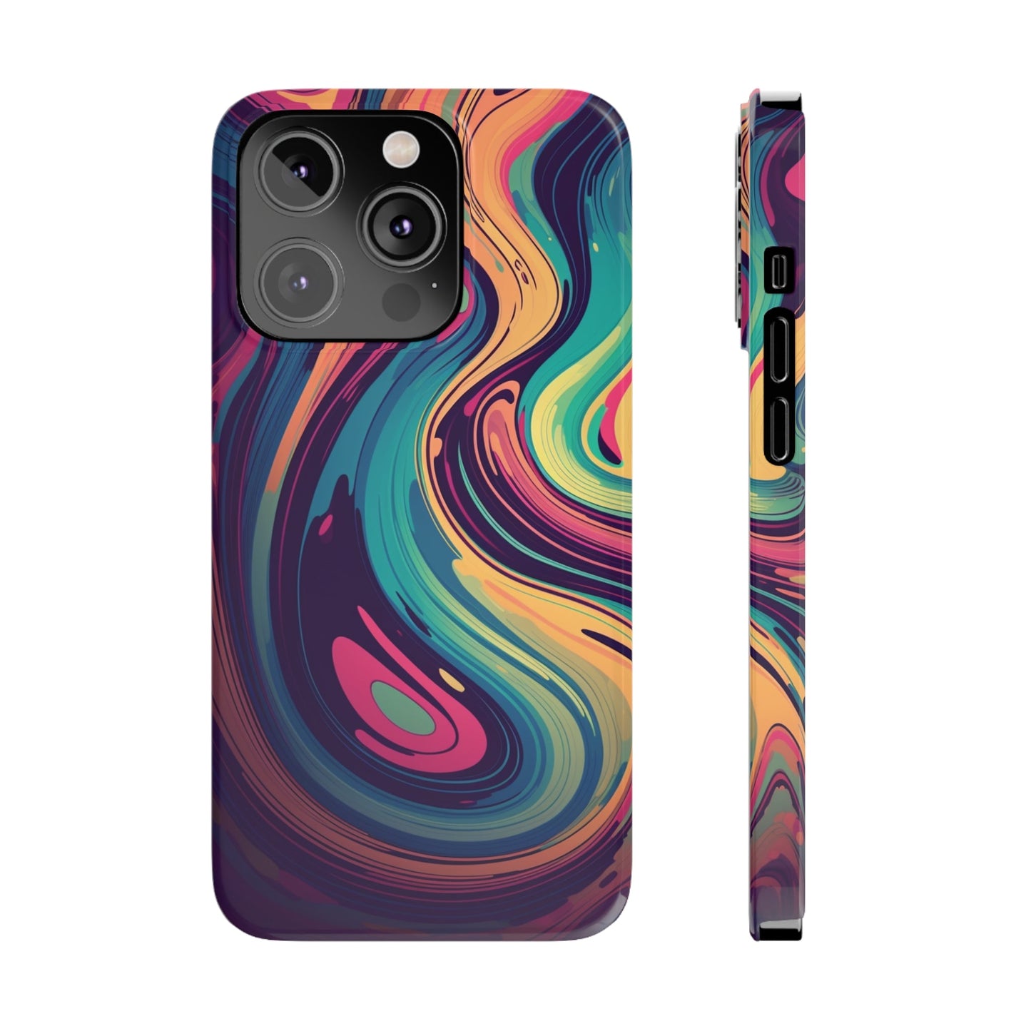 COSMIC LIQUID SWIRL |  Slim iPhone Case