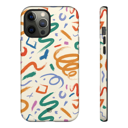 DOODLE PAINT BRUSH STROKES | Tough Phone Case