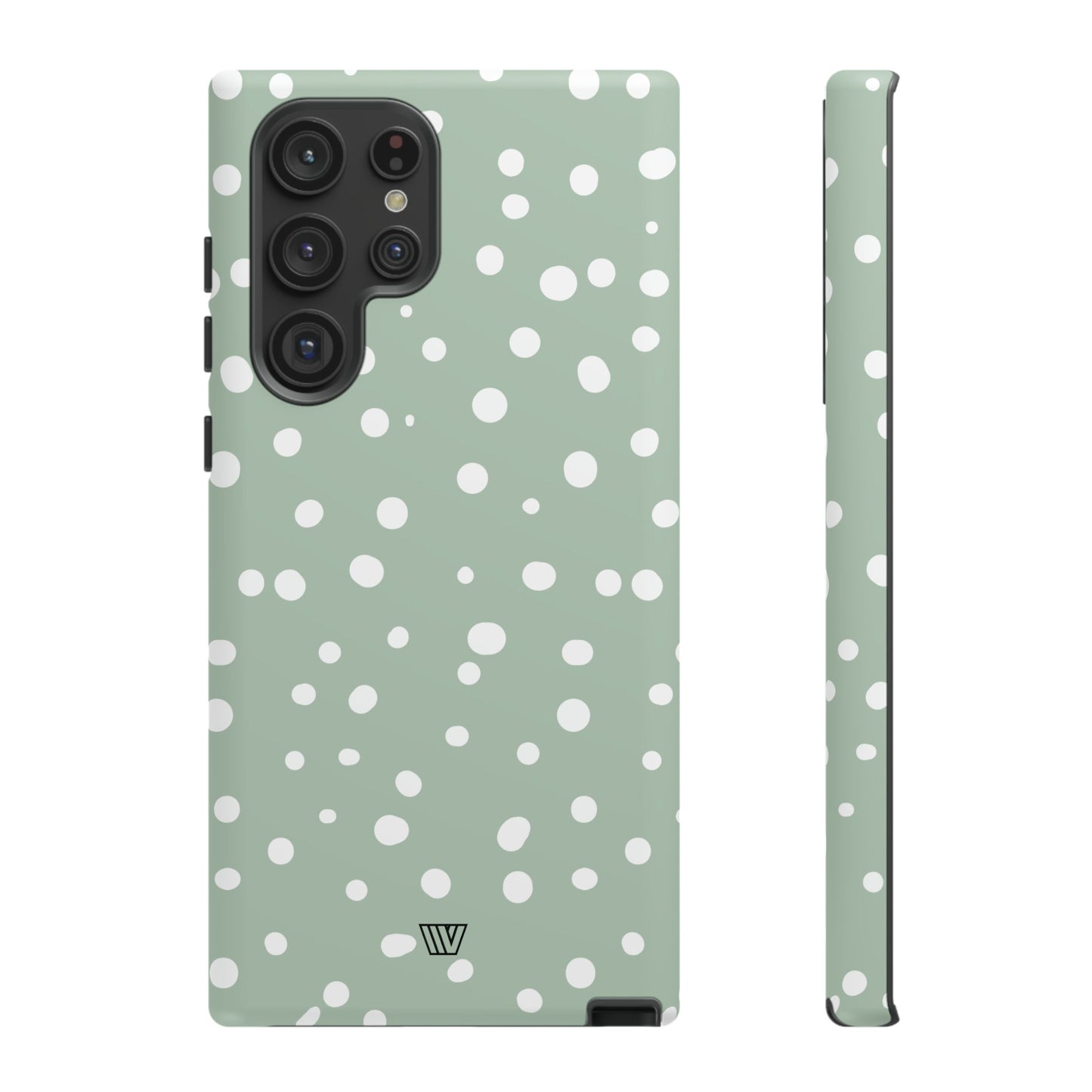 PASTEL GREEN DOTS | Tough Phone Case