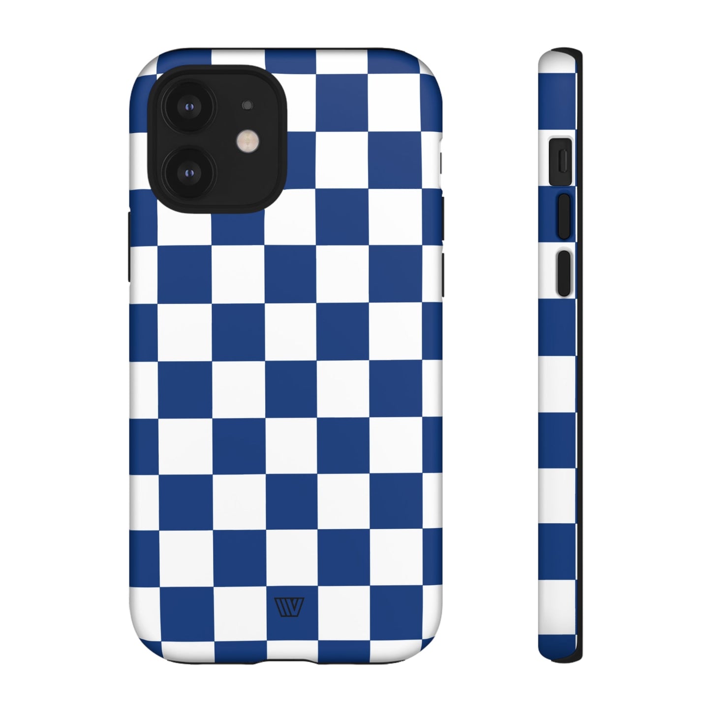 BLUE WHITE CHECKERBOARD | Tough Phone Case