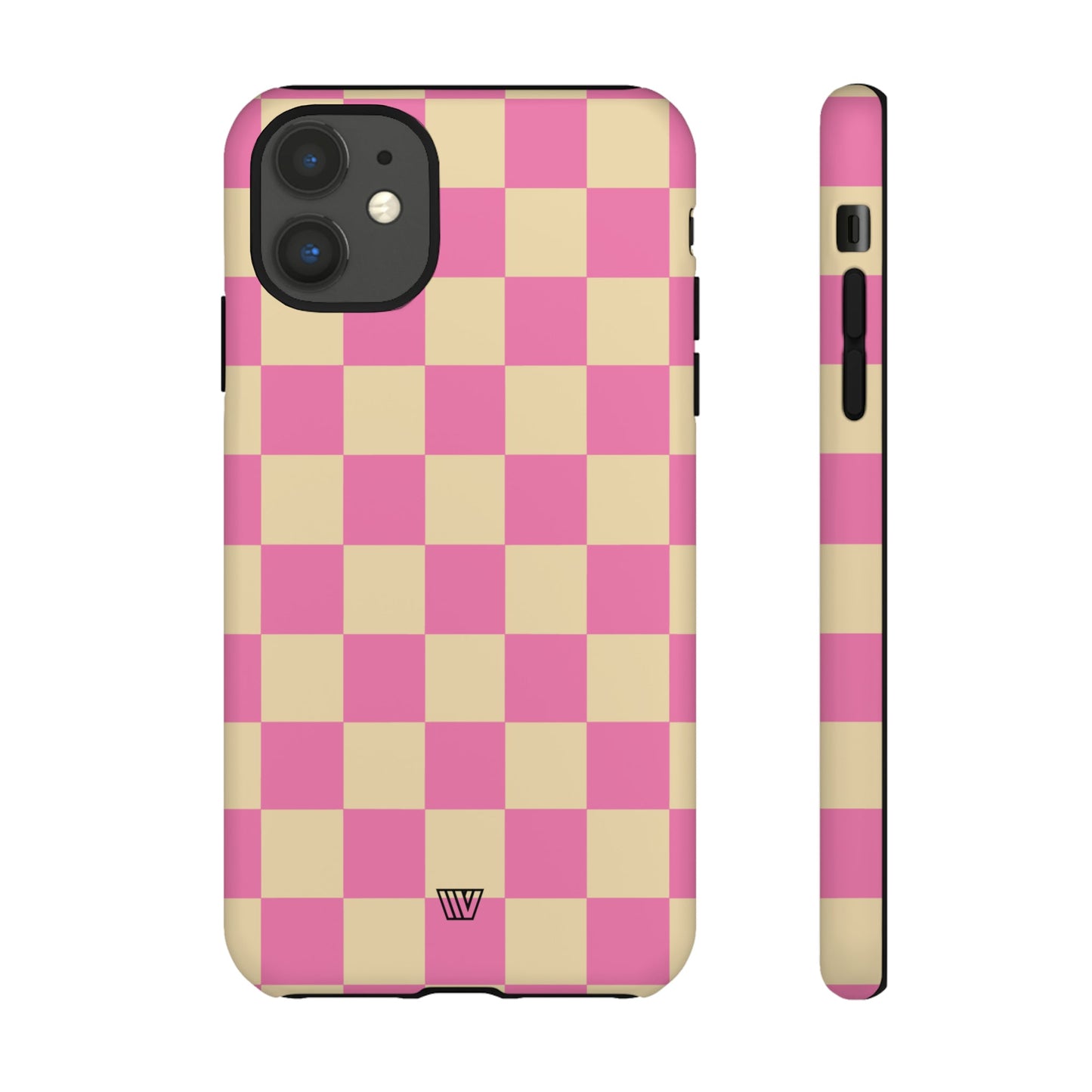 PINK TAN CHECKERBOARD | Tough Phone Case