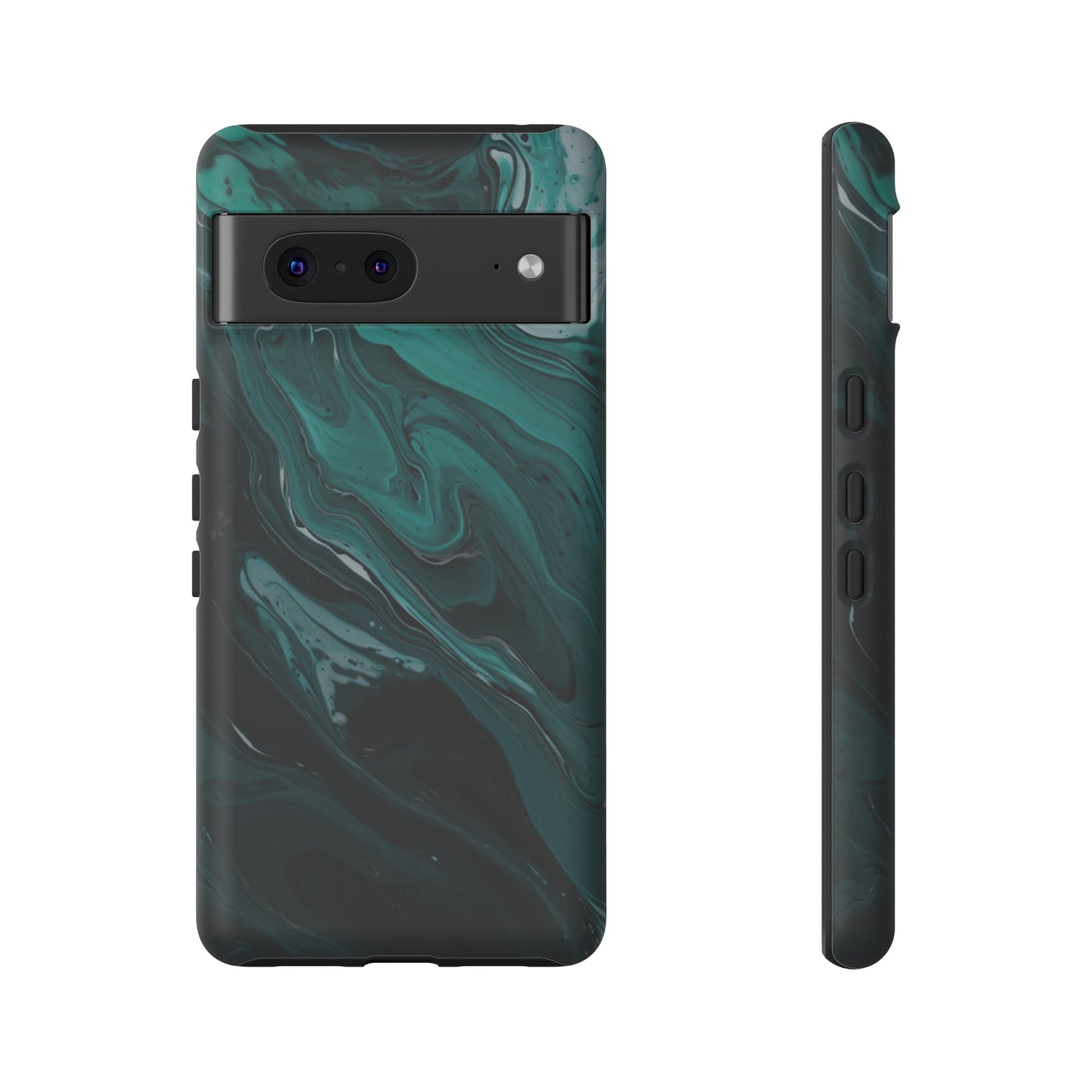 TEAL PAINT SWIRL | Tough Phone Case