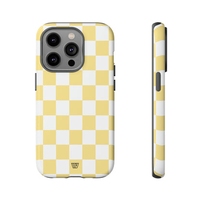 BANANA YELLOW CHECKERBOARD | Tough Phone Case