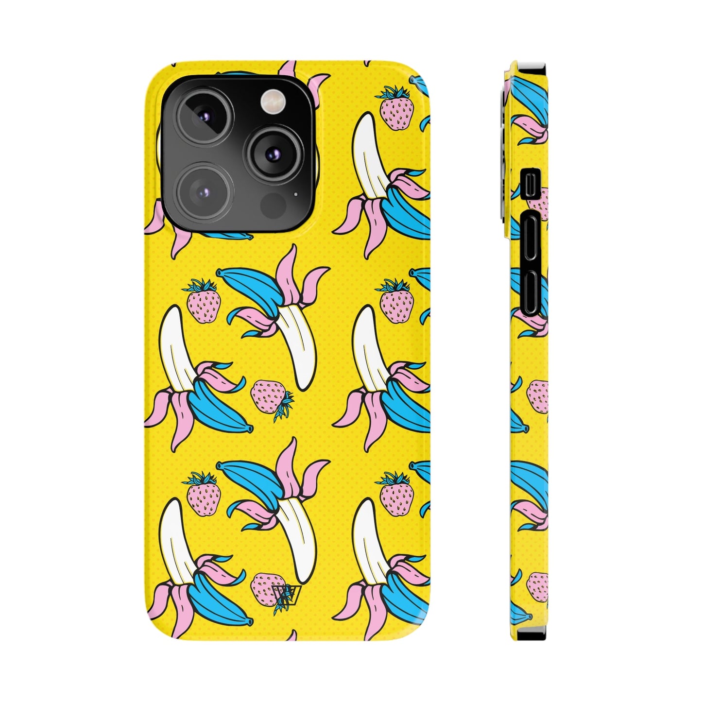 STRAWBERRY BANANA POP ART | Slim iPhone Case