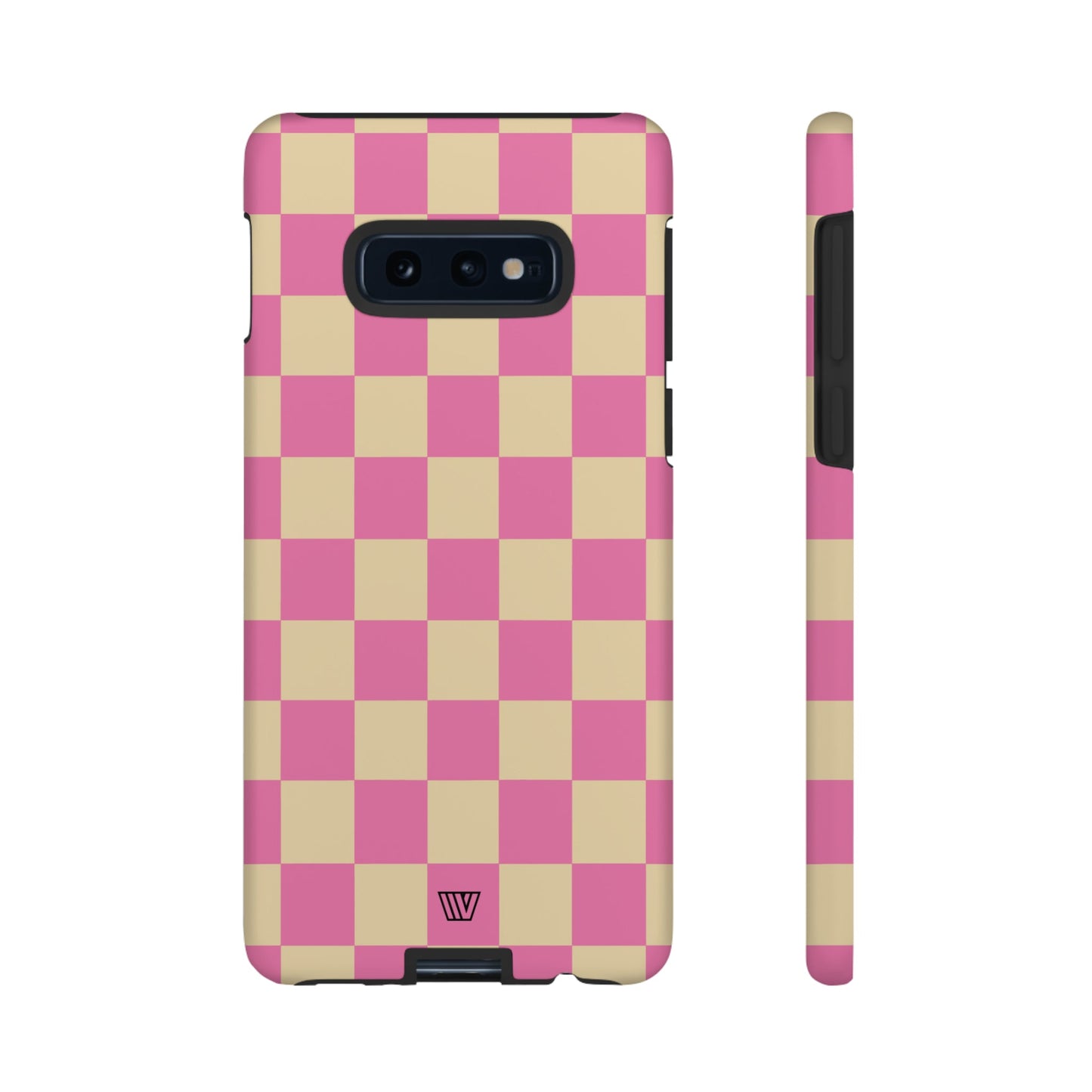 PINK TAN CHECKERBOARD | Tough Phone Case