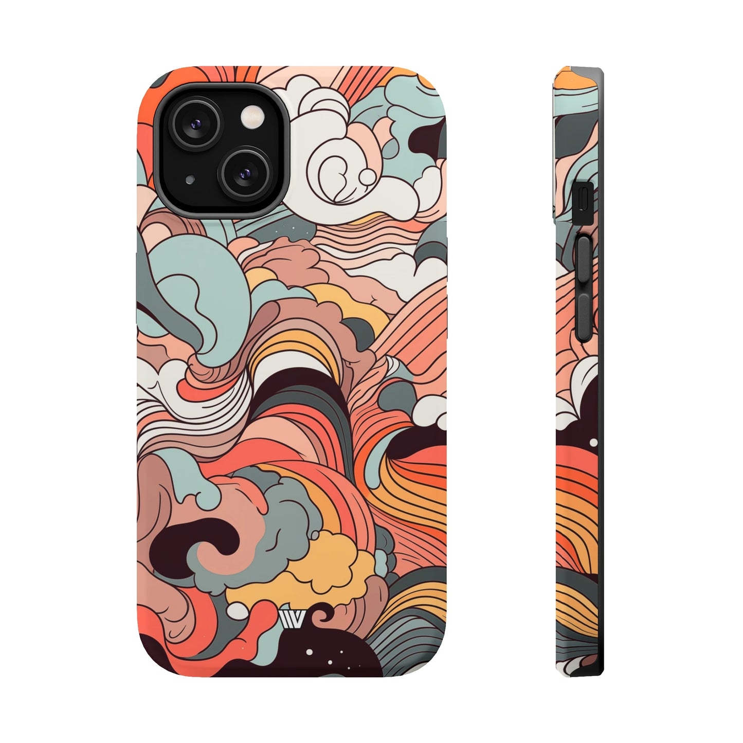 ABSTRACT DOODLE CLOUDS | MagSafe Tough iPhone Case