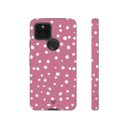 BLUSH RED DOTS | Tough Phone Case