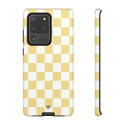 BANANA YELLOW CHECKERBOARD | Tough Phone Case