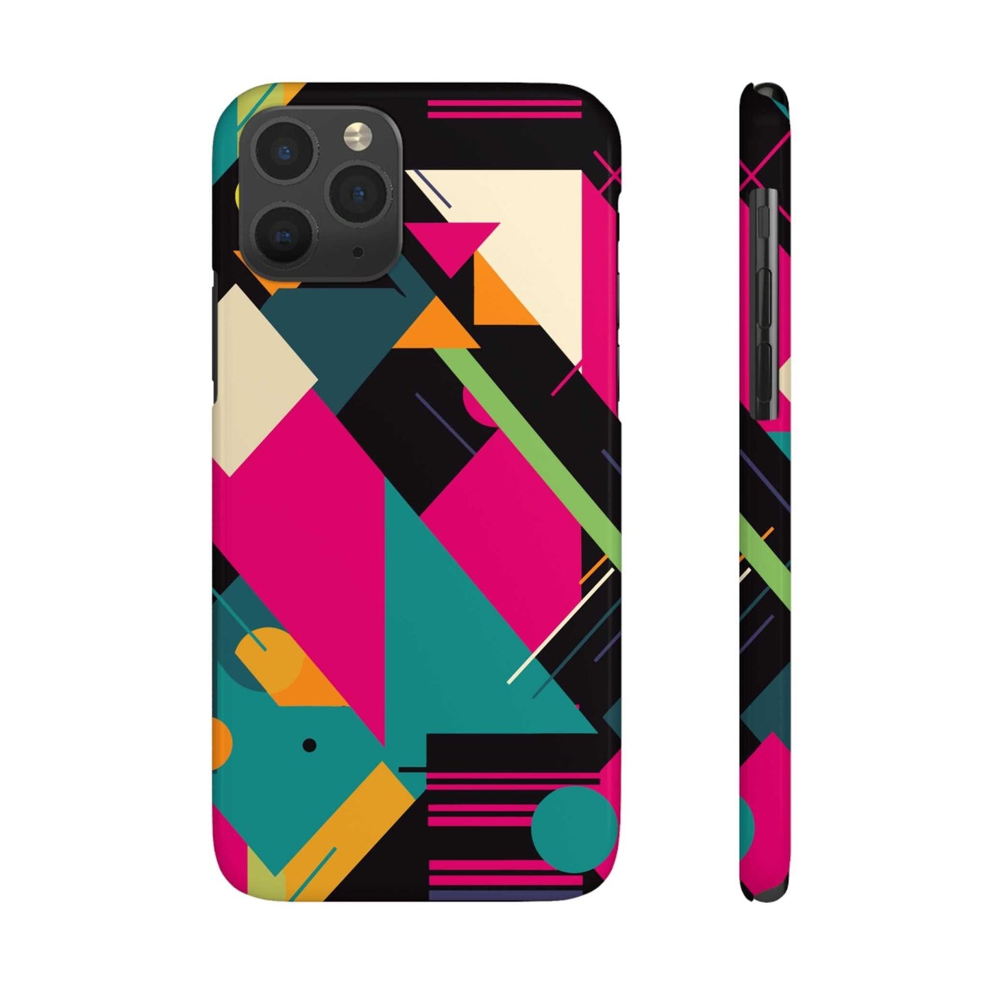 80s / 90s RETRO GEOMETRIC PATTERN | Slim iPhone Case