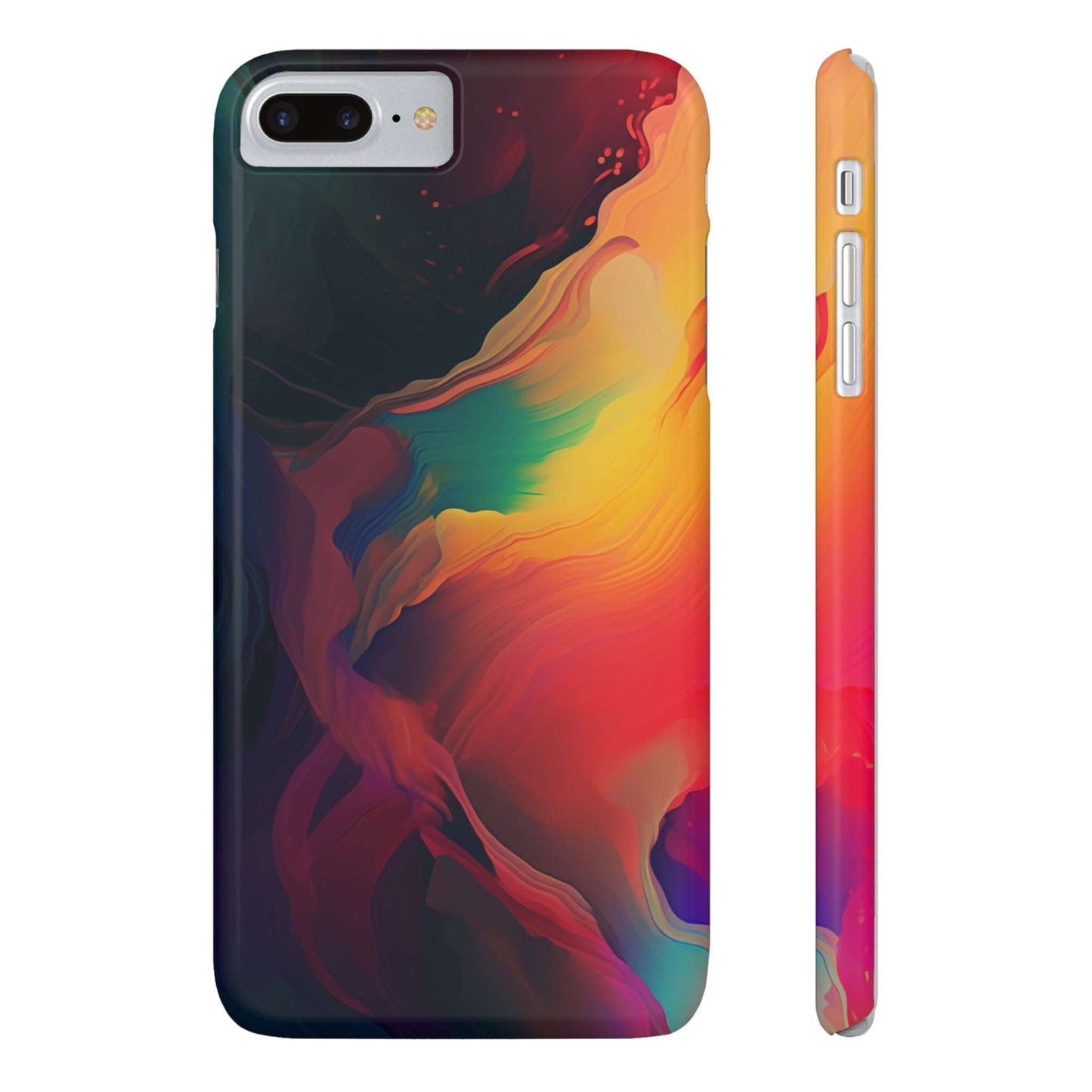 Abstract Paint Colors Slim Phone Case