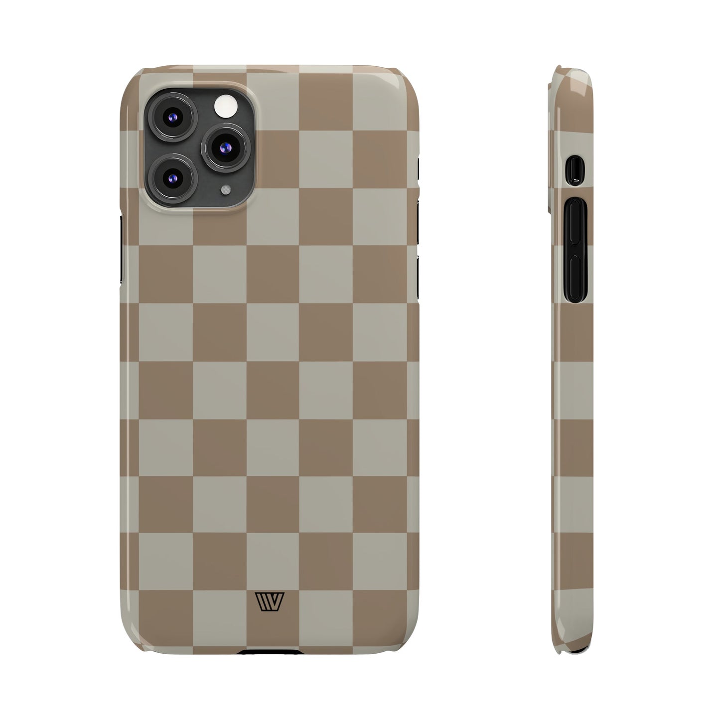 NEUTRAL CHECKERBOARD | Slim iPhone Case