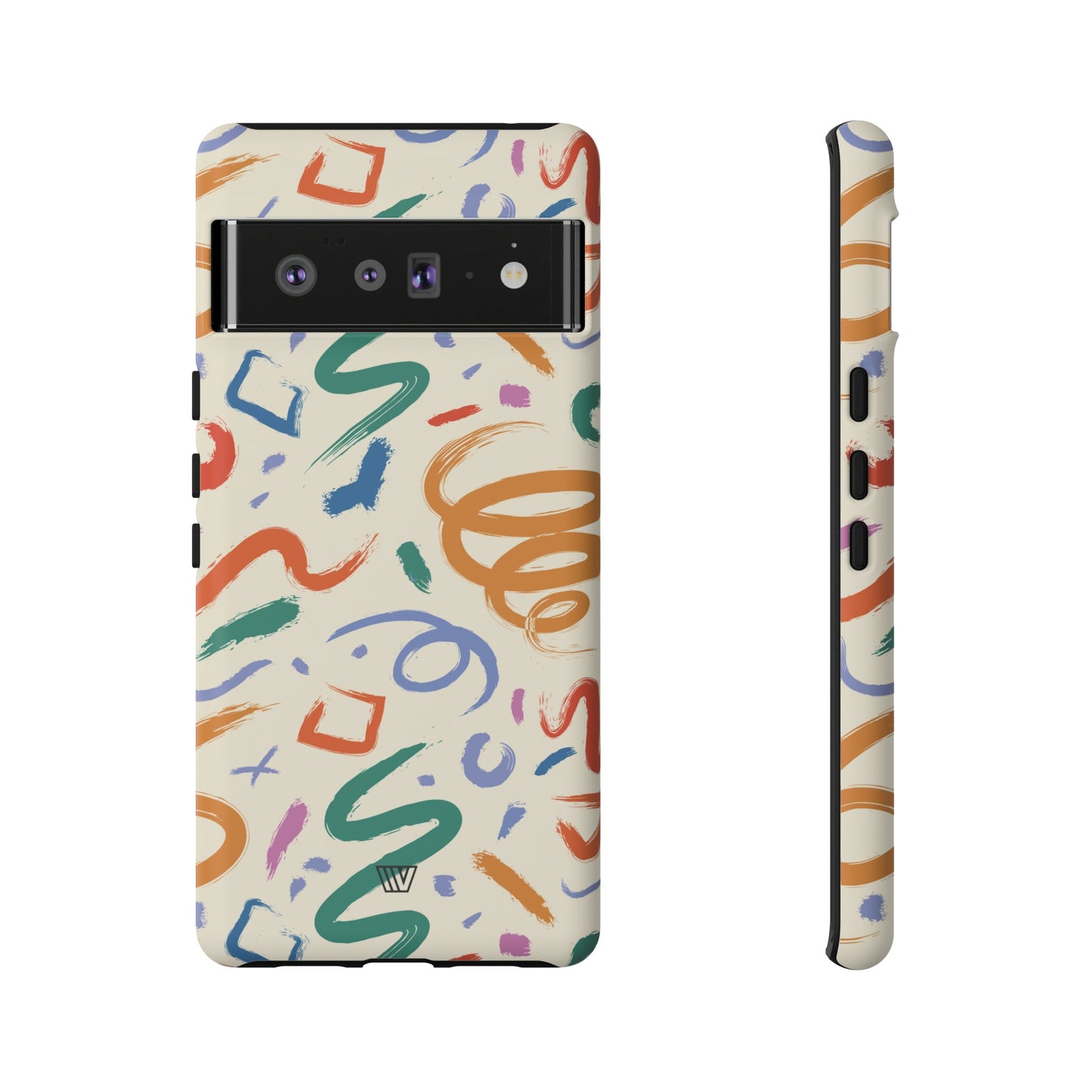 DOODLE PAINT BRUSH STROKES | Tough Phone Case