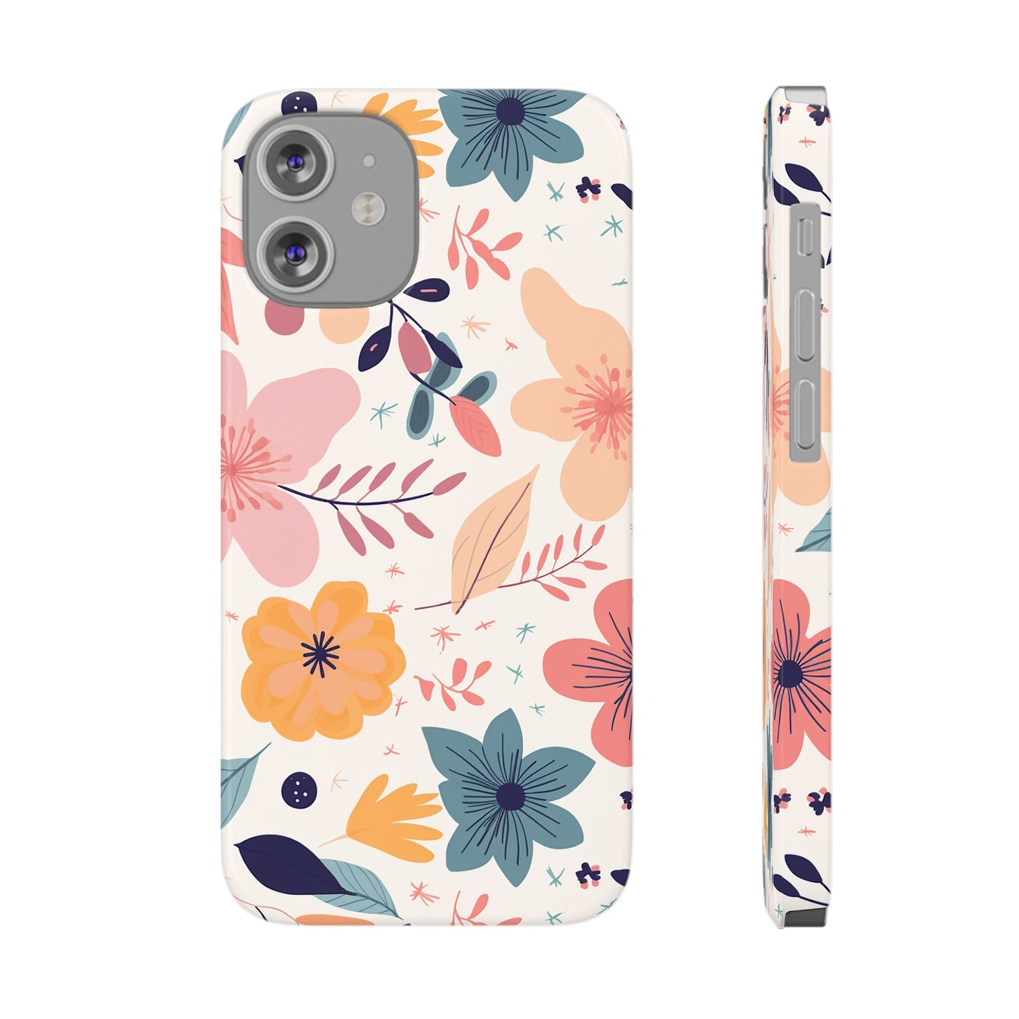 CUTE SUMMER FLOWER PATTERN | Slim iPhone Case