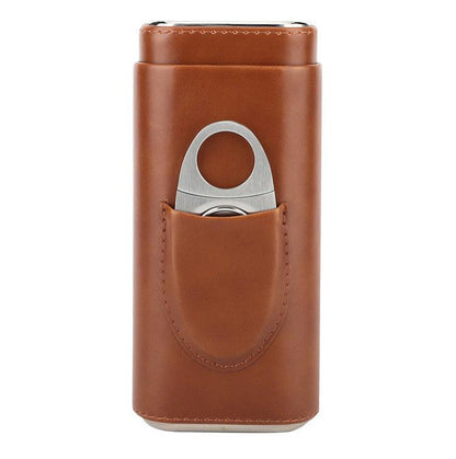 Two-end Hardware With Cigar Cutter, Cigar Holster, Portable Humidor